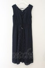 画像3: axes femme / レースパッチワークワンピース M ネイビー O-26-07-26-040-AX-OP-OW-OS (3)