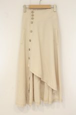 画像1: axes femme POETIQUE / 袖デザインラップ風スカート M キナリ O-26-07-26-1036-AX-SK-OW-OS (1)