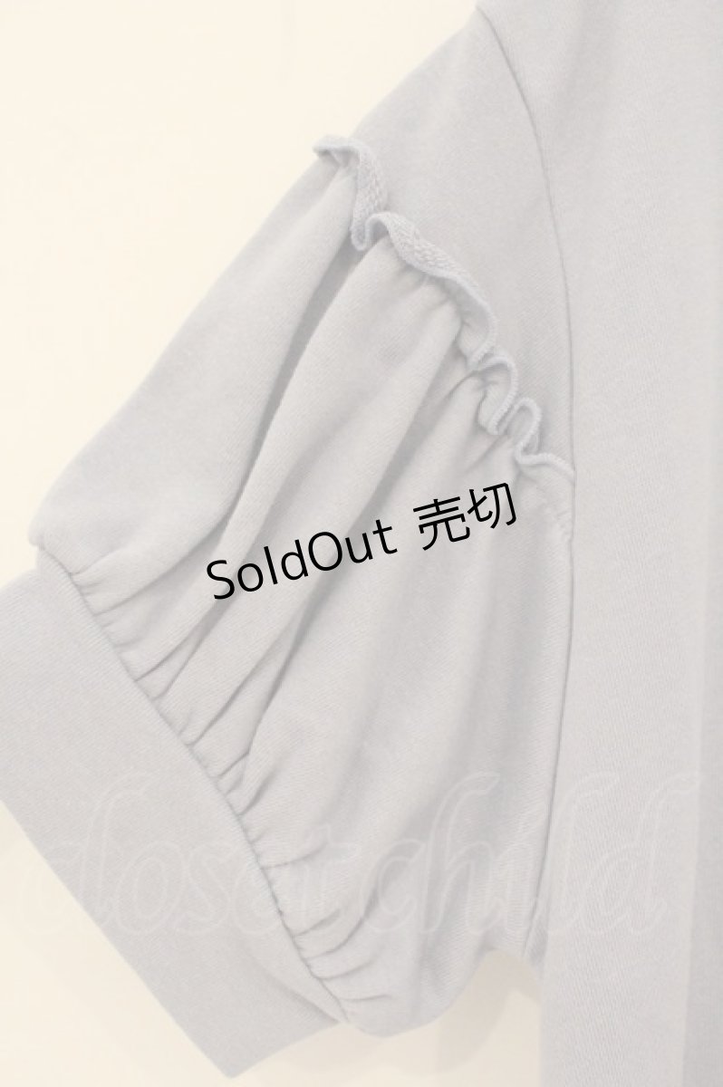 画像2: axes femme POETIQUE / セーラーカラーカットワンピース M ブルーグレー O-26-07-26-1041-AX-OP-OW-ZI (2)