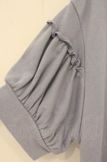 画像2: axes femme POETIQUE / セーラーカラーカットワンピース M ブルーグレー O-26-07-26-1041-AX-OP-OW-OS (2)