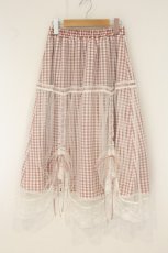 画像1: axes femme POETIQUE / チュール×ギンガムスカート M ピンク O-26-07-26-1043-AX-SK-OW-OS (1)