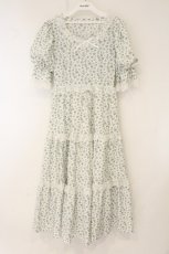 画像1: hudson honey / しぃぺろコラボ小花柄ワンピース L ミントグリーン O-26-07-26-1062-LO-OP-OW-OS (1)
