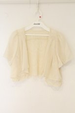 画像1: axes femme / レースシフォンボレロ M アイボリー O-26-07-26-1093-AX-TO-IG-OS (1)