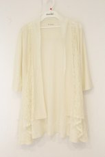 画像1: axes femme / レース重ねカーディガン M アイボリー O-26-07-26-1097-AX-TO-IG-OS (1)