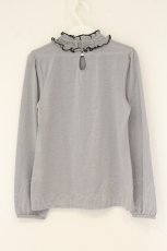 画像3: axes femme / ブラウス風プルオーバー M グレー O-26-07-26-1102-AX-TO-IG-OS (3)
