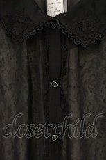 画像2: axes femme / レイヤード風シフォンブラウス M クロ O-26-07-26-1103-AX-BL-IG-OS (2)