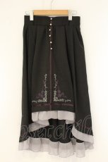 画像1: axes femme / 薔薇刺繍フィッシュテールスカート M クロ O-26-07-26-1013-AX-SK-OW-OS (1)