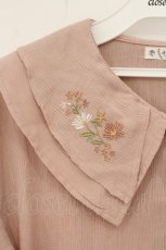 画像2: axes femme / 刺繍チュニックブラウス M ピンク O-26-07-26-1028-AX-TO-OW-OS (2)