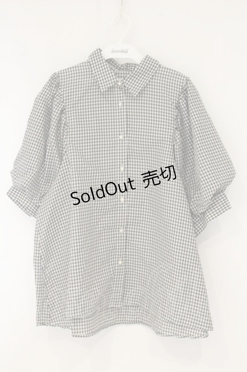 画像1: axes femme / ボリューム袖ブラウス M クロ O-26-07-26-1029-AX-BL-OW-ZI (1)