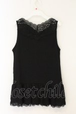 画像3: axes femme / スカラップレースロングタンク M クロ O-26-07-26-008-AX-TO-OW-OS (3)