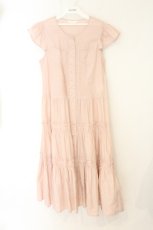 画像1: PINK HOUSE / シャーリングティアードワンピース  ピンク O-26-07-26-012-LO-OP-OW-OS (1)