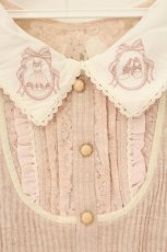画像2: LIZ LISA / リボンカメオ刺繍ニットトップス  ピンク O-26-07-28-028-LO-TO-IG-OS (2)