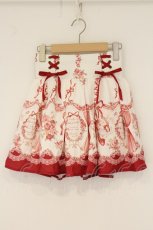 画像1: LIZ LISA / トゥーシューズラビットスカパン【お直しあり】  シロ×アカ O-26-07-28-052-LO-SK-IG-OS (1)