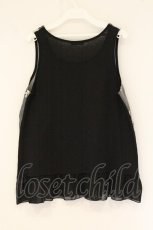 画像3: axes femme / コードレースタンクトップ M クロ×グレー O-26-07-28-056-AX-TO-IG-OS (3)