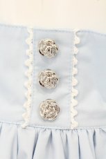 画像2: metamorphose / Dress up はしごレースハイウエストスカート 1 サックス O-26-07-28-060-ME-SK-OW-OS (2)