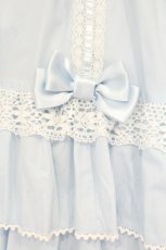 画像3: metamorphose / Dress up はしごレースハイウエストスカート 1 サックス O-26-07-28-060-ME-SK-OW-OS (3)