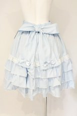 画像5: metamorphose / Dress up はしごレースハイウエストスカート 1 サックス O-26-07-28-060-ME-SK-OW-OS (5)