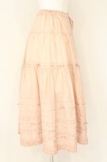 画像4: PINK HOUSE / ミニリボンいっぱいローンティアードスカート  ピンク O-26-07-28-064-LO-SK-OW-OS (4)