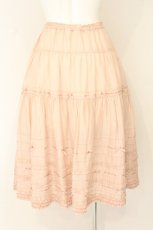 画像5: PINK HOUSE / ミニリボンいっぱいローンティアードスカート  ピンク O-26-07-28-064-LO-SK-OW-OS (5)