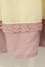 画像3: Penderie / リボンカラーノースリーブワンピース  アイボリー×ピンク O-26-07-28-087-LO-OP-IG-OS (3)