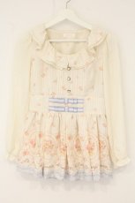 画像1: LIZ LISA / ストライプ柄トップス  シロ×サックス O-26-07-28-096-LO-TO-IG-OS (1)