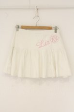 画像1: LIZ LISA / ロゴ刺繍ファーミニスカート【旧タグ】  シロ×ピンク O-26-07-28-104-LO-SK-IG-OS (1)