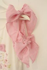 画像3: LIZ LISA / パフュームプリントオフショルリボンTシャツ  シロ×ピンク O-26-07-28-012-LO-TO-IG-OS (3)