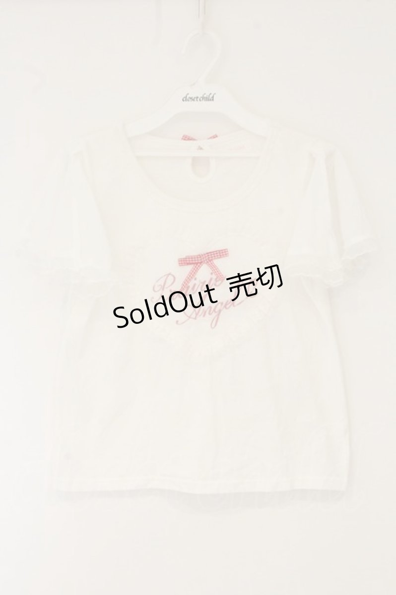 画像1: LIZ LISA / チュールハートパフTシャツ  シロ O-26-07-28-013-LO-TO-IG-OS (1)