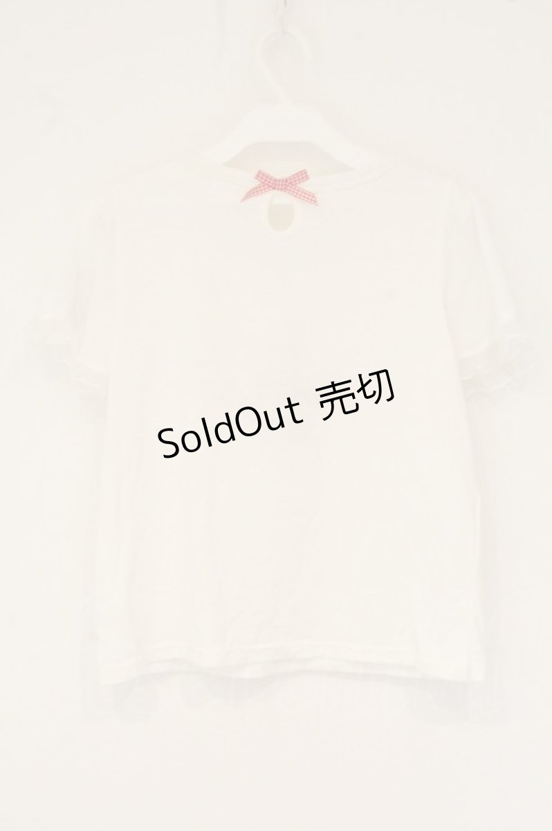 画像4: LIZ LISA / チュールハートパフTシャツ  シロ O-26-07-28-013-LO-TO-IG-OS (4)