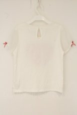 画像4: LIZ LISA / ハートギンガムパフTシャツ  シロ×アカ O-26-07-28-014-LO-TO-IG-OS (4)