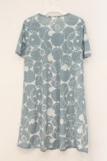 画像4: INGEBORG / ドットシルエット半袖ワンピース 9 サックス×シロ O-26-07-30-029-LO-OP-IG-OS (4)