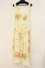 画像1: Jane Marple Dans Le Salon / Sunflowers apron dress　ワンピース M アイボリー O-26-07-30-033-JM-OP-IG-OS (1)