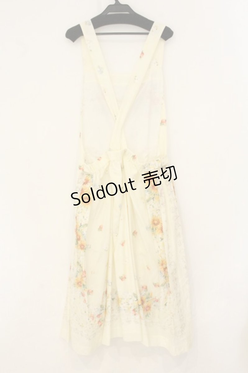 画像4: Jane Marple Dans Le Salon / Sunflowers apron dress　ワンピース M アイボリー O-26-07-30-033-JM-OP-IG-OS (4)