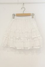 画像1: axes femme POETIQUE / ボリュームティアードミニスカート M シロ O-26-07-30-048-AX-SK-IG-OS (1)