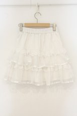 画像3: axes femme POETIQUE / ボリュームティアードミニスカート M シロ O-26-07-30-048-AX-SK-IG-OS (3)