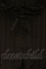 画像2: WONDERFUL WORLD / はしごレースブラウス  クロ O-26-07-30-064-LO-BL-IG-OS (2)