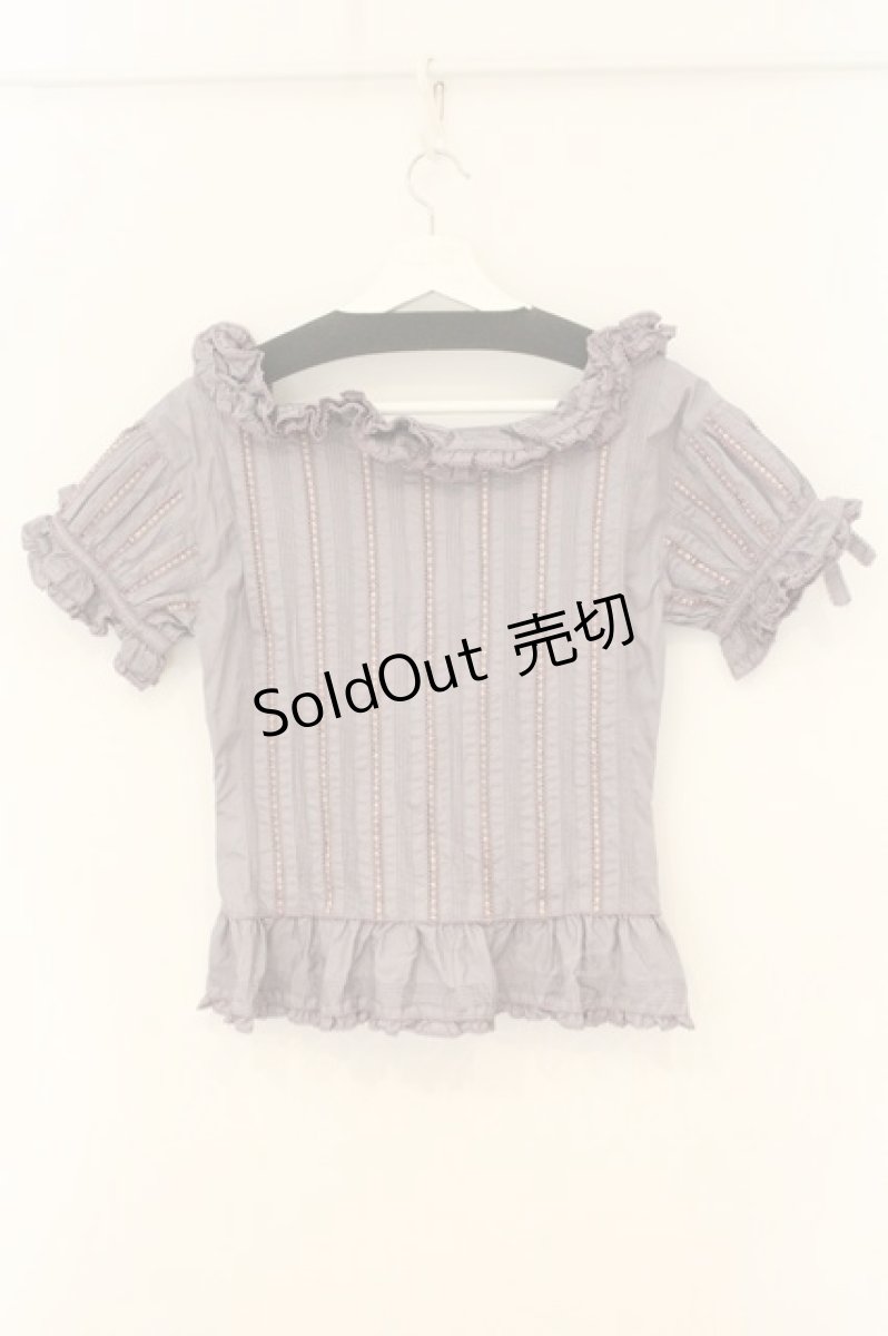 画像4: WONDERFUL WORLD / はしごレースブラウス  パープル O-26-07-30-070-LO-BL-IG-OS (4)