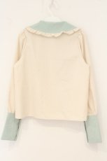 画像3: CHIP CLIP / 五月アイ/Cheese Bear/AIピンタックブラウス M アイボリー×ミント O-26-07-30-008-LO-BL-OW-OS (3)
