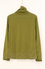 画像3: axes femme / レース切り替えハイネックカットソー M グリーン O-26-07-30-079-AX-TO-OW-OS (3)