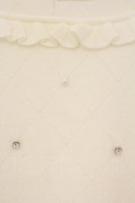 画像2: evelyn / ビジューパールニット F オフシロ O-26-07-30-090-LO-TO-OW-OS (2)