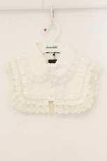 画像1: ATELIER PIERROT / レース付け襟  ホワイト O-26-07-30-015-EL-ZA-OW-OS (1)
