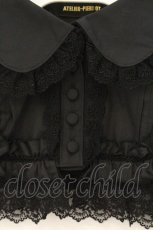 画像2: ATELIER PIERROT / レース付け襟  ブラック O-26-07-30-016-EL-ZA-OW-OS (2)