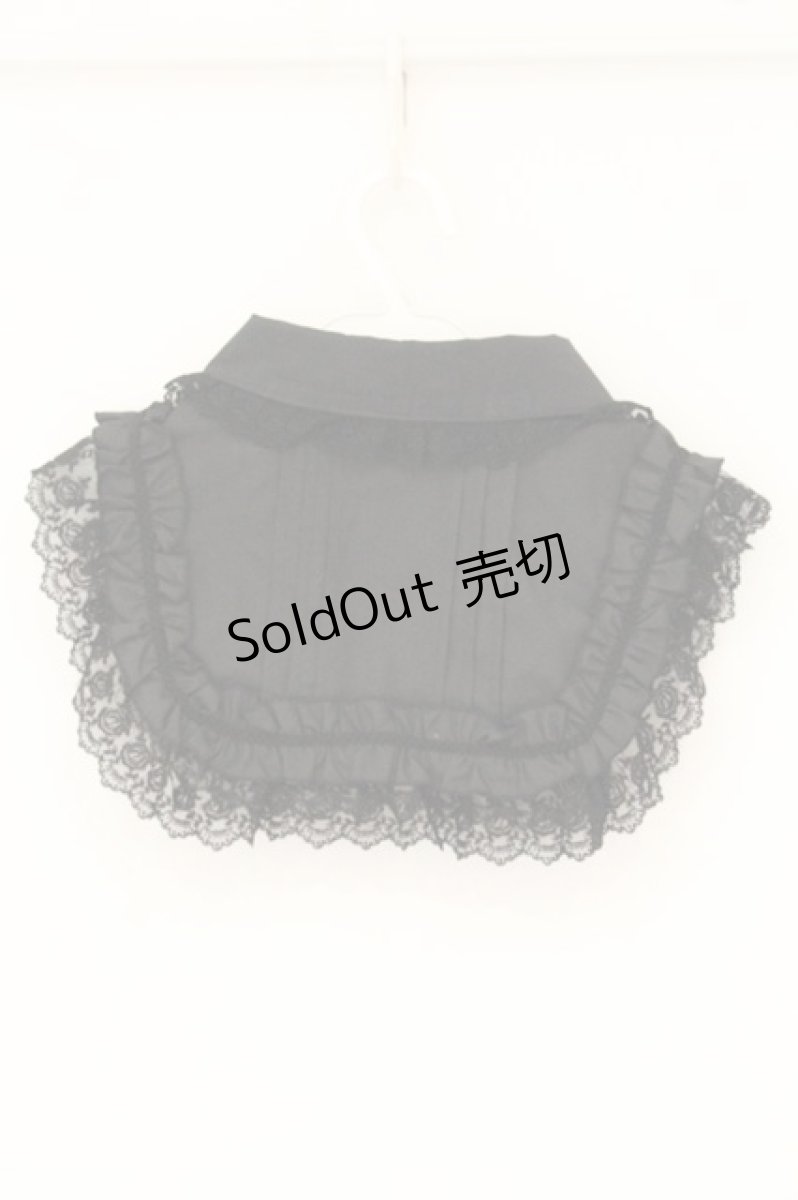 画像4: ATELIER PIERROT / レース付け襟  ブラック O-26-07-30-016-EL-ZA-OW-OS (4)