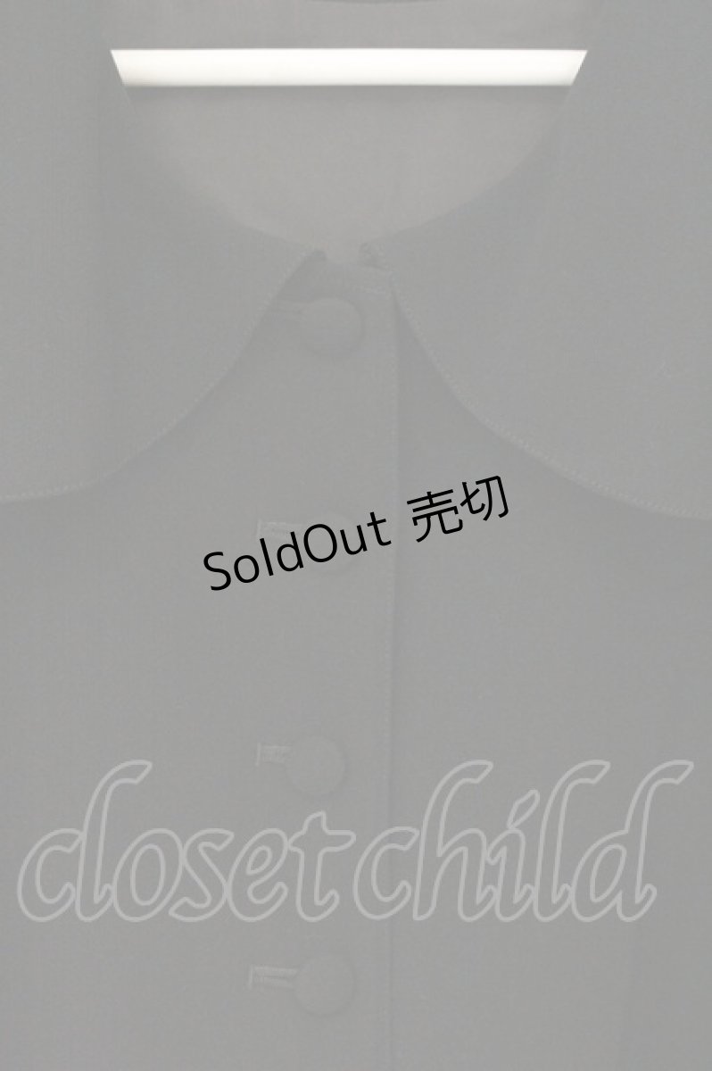 画像2: WONDERFUL WORLD / 丸襟ジャケットワンピース  クロ O-26-07-30-023-LO-OP-IG-OS (2)