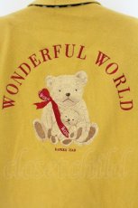 画像5: WONDERFUL WORLD / くま刺繍チェスターコート  イエロー O-26-07-30-024-LO-JA-IG-OS (5)