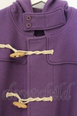 画像2: WONDERFUL WORLD / テディベア刺繍ダッフルコート  パープル O-26-07-30-025-LO-CO-IG-OS (2)