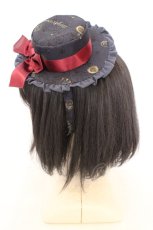 画像2: metamorphose / Tick clock 〜時を刻む歯車〜ミニハットカチューシャ  ミッドナイトネイビー O-26-07-31-004-ME-AC-OW-OS (2)