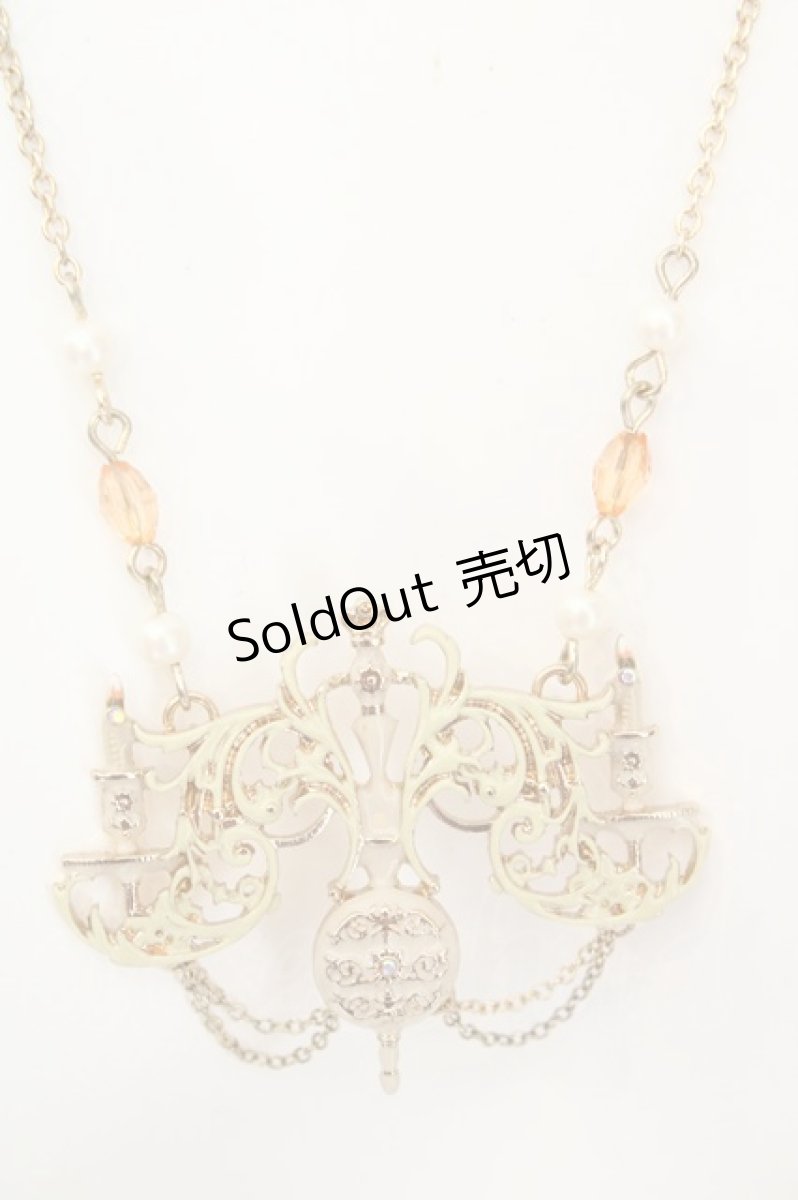 画像1: axes femme / 燭台モチーフネックレス  ゴールド O-26-07-31-046-AX-AC-OW-OS (1)