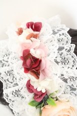 画像2: LOLITAその他 / コサージュカチューシャ  シロ系 O-26-07-31-001-LO-AC-OW-OS (2)