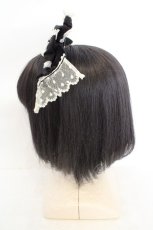 画像2: Angelic Pretty / エレガントワイヤーカチューシャ  クロ×シロ O-26-07-31-008-AP-AC-OW-OS (2)